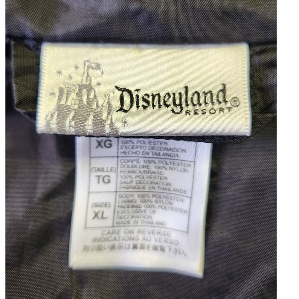 Disneyland Resort Mickey Mouse Quilted Full Zip Black Jacket Women Extra Large - Picture 8 of 8